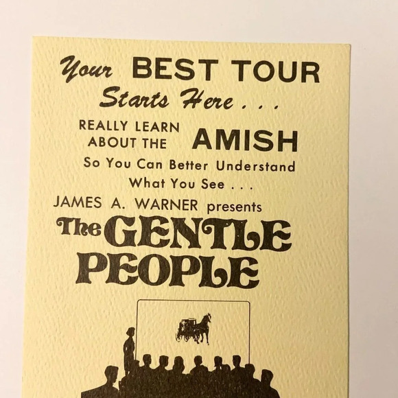 Vintage James Warner Amish The Gentle People Cinema  Show Brochure Leaflet - Picture 2 of 8